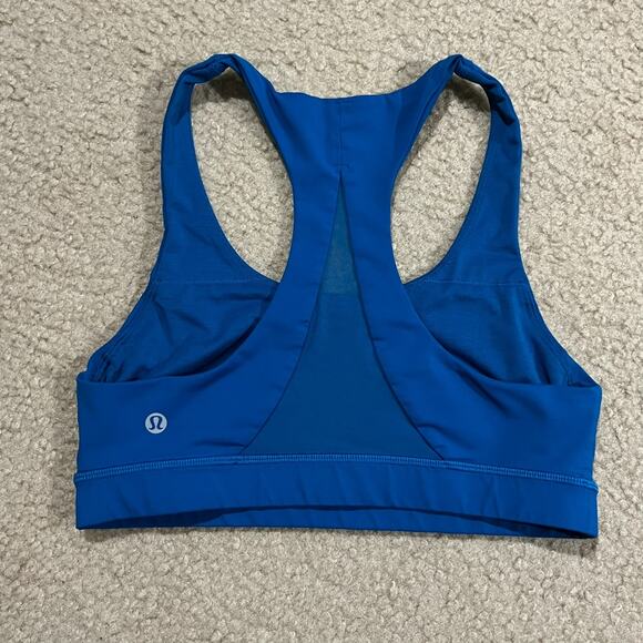 Lululemon Invigorate Sports Bra Whirlpool Blue Size 6 - Picture 2 of 4